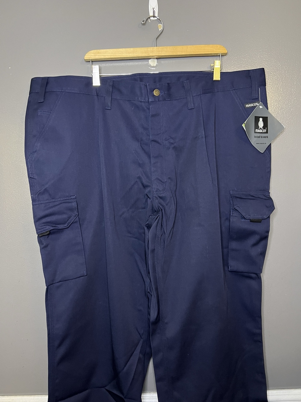 Mascot Cargo Pants Mens 48x35 Blue Orlando Workwear Originals 00773-430-01